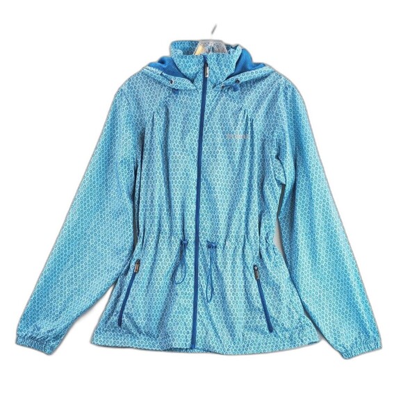 Columbia Women's Jacket Windbreaker Long Sleeve Pockets Hooded Blue Color Size S - Picture 1 of 11